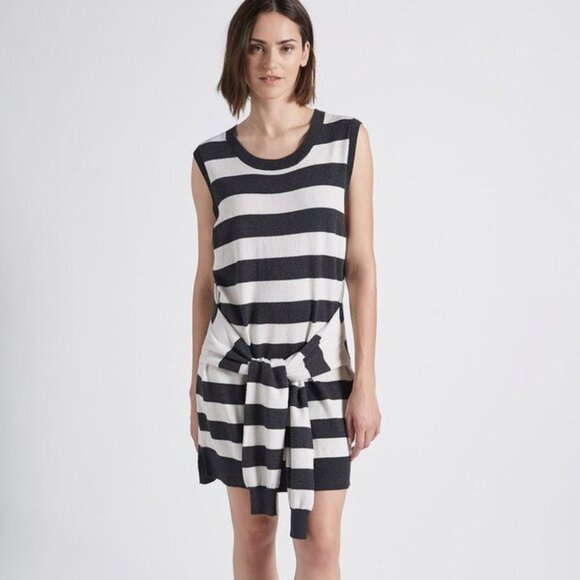 CURRENT/ELLIOTT The Suns Out Sweater Stripe Dress
